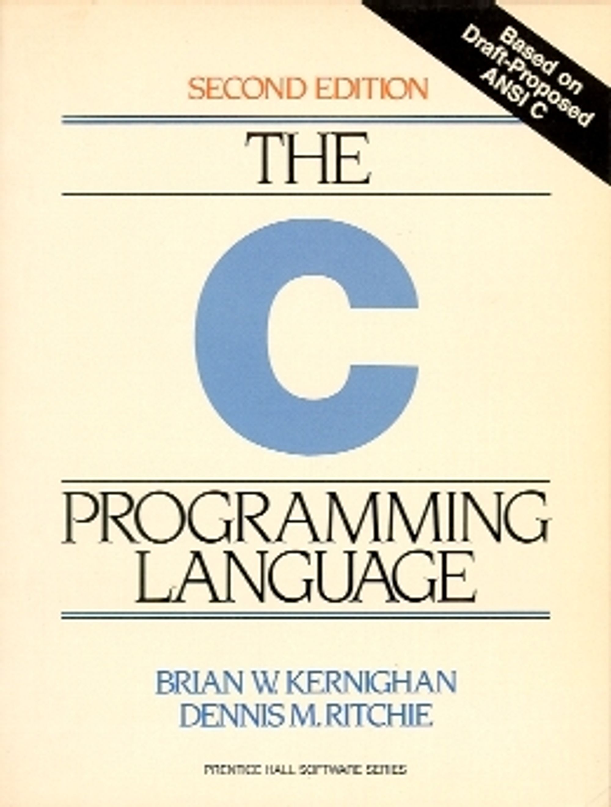 Andre utgave av boken «The C Programming Language» som Dennis Ritchie opprinnelig forfattet sammen med Brian Kernighan i 1978.