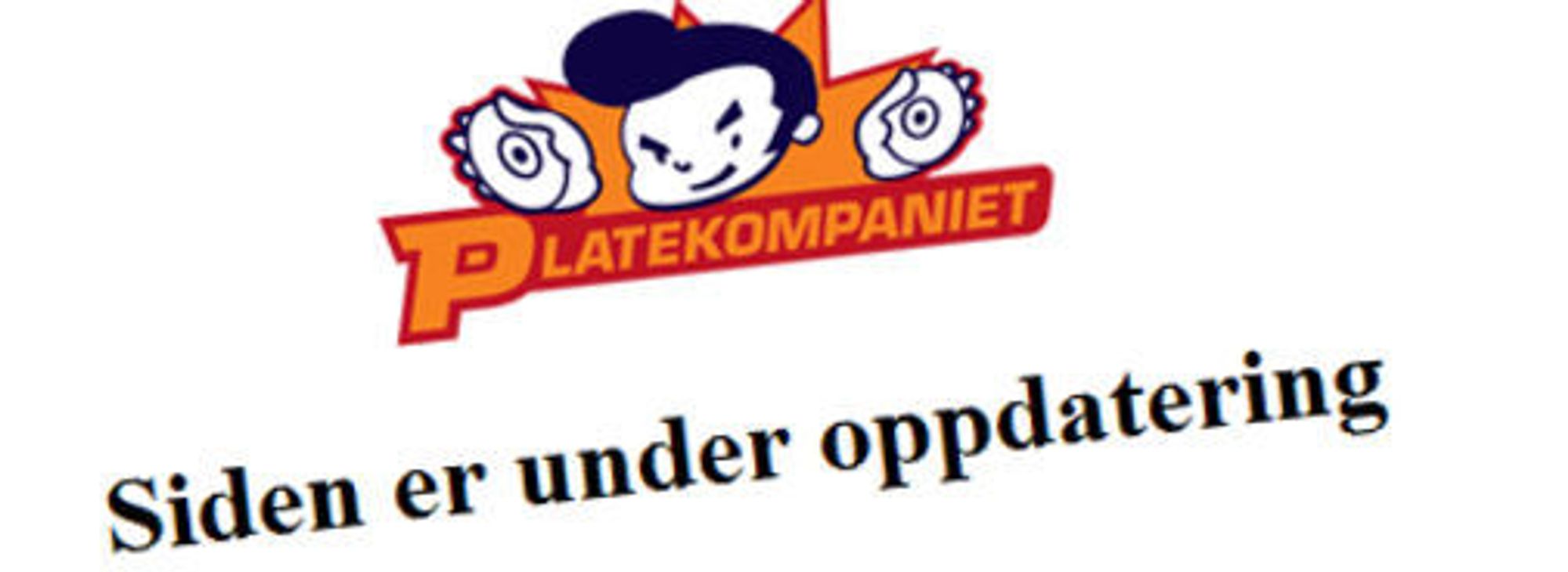 Slik fremstår Platekompaniets nettsider på lanseringsdagen for ny nettbutikk.