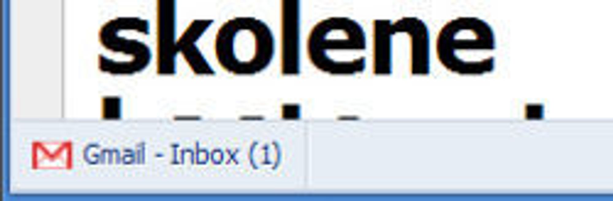 Utvidelse til Google Chrome som viser antallet nye e-post i brukeren Gmail-konto.