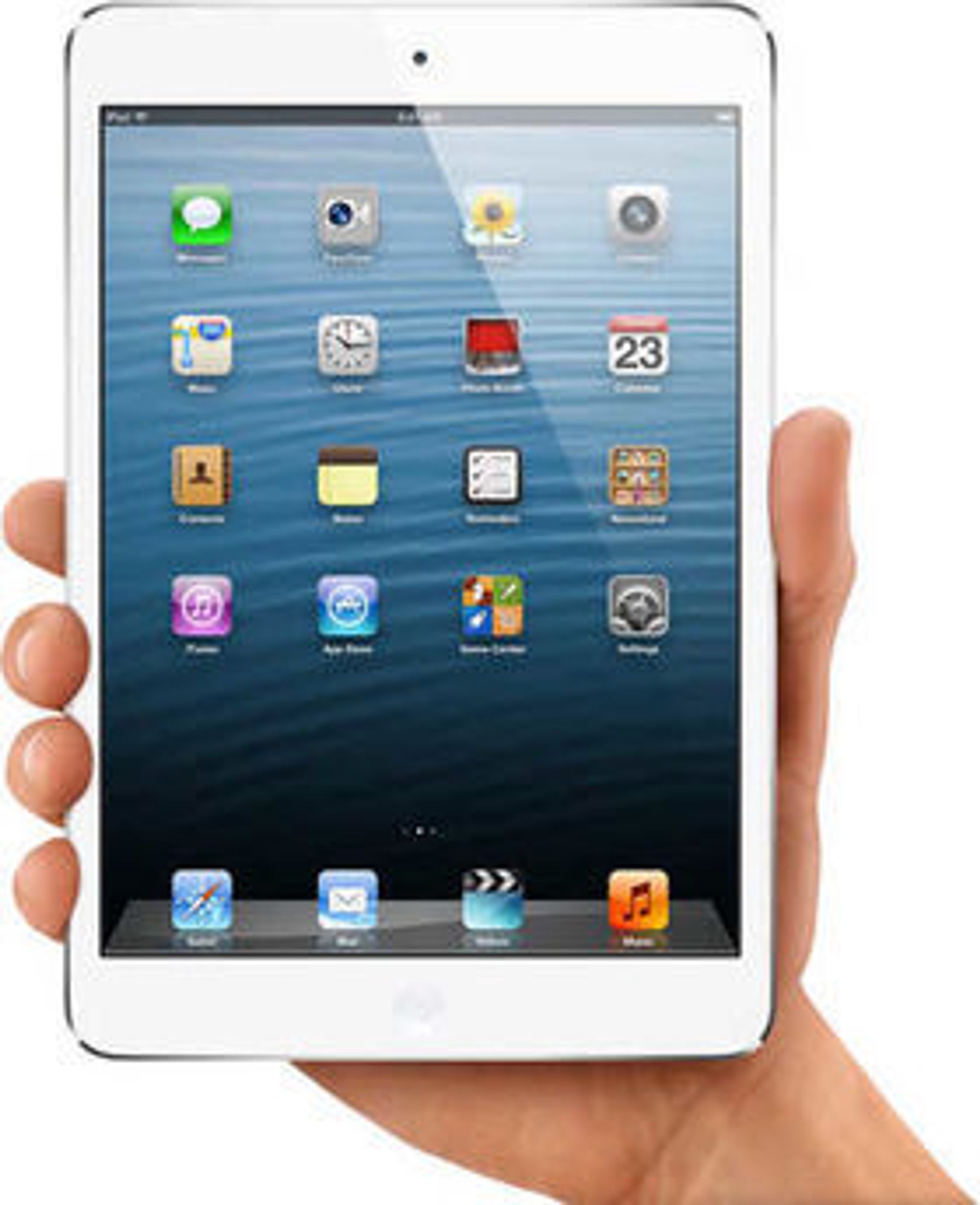 Den nye iPod Mini kan holdes i en hånd, men Apple lover den blir like allsidig som storebror iPad. 