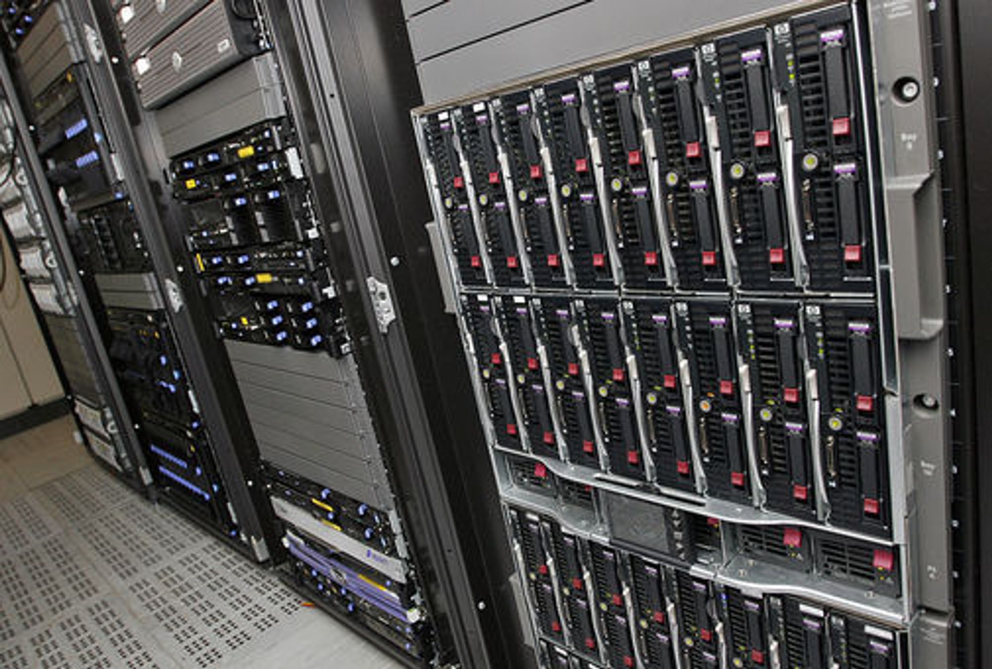 Bilde fra Opera Softwares serverrom i Oslo. Foto: Per Ervland