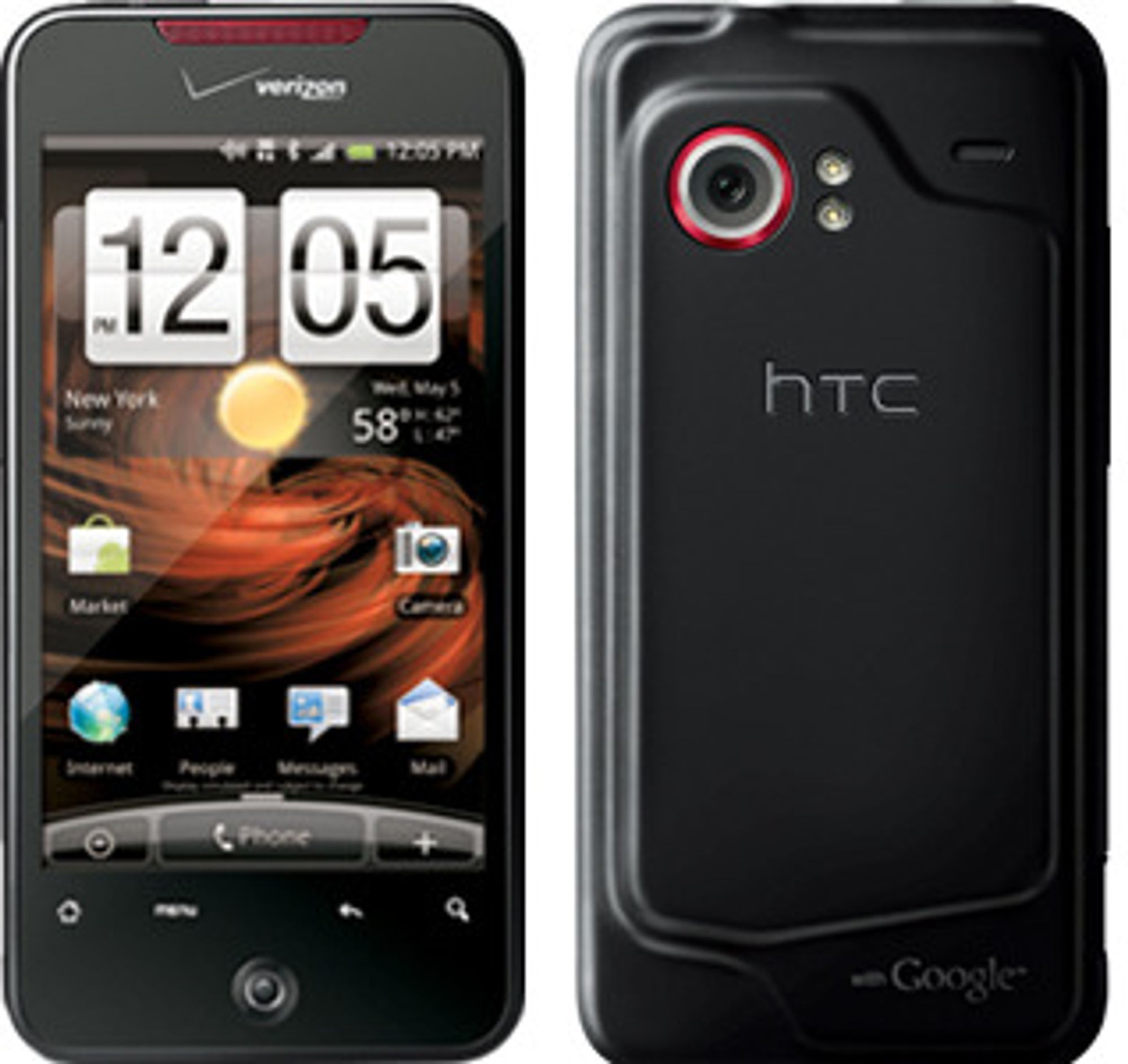 HTC Droid Incredible selges kun gjennom Verizon. Den er noe mer forseggjort enn f eks HTC Desire som selges i Norge. Trolig har Desire de samme sårbarhetene som Droid.