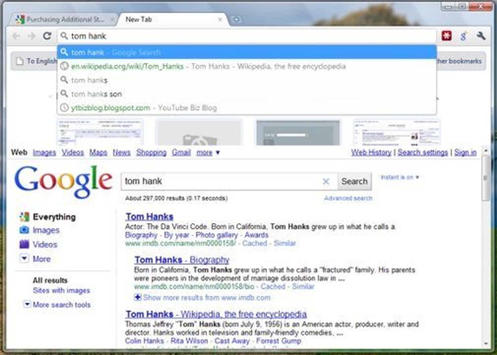 Google skal integrere selskapets nye Instant-søk med adresse- og søkefeltet i kommende Chrome 7.