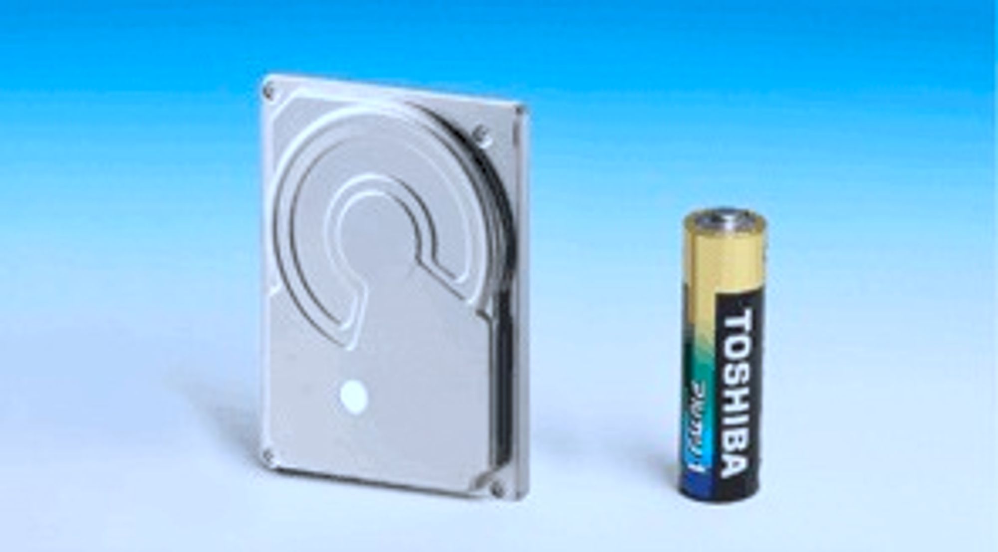 Toshiba 1,8 tommers harddisk med 240 GB lagringsplass.