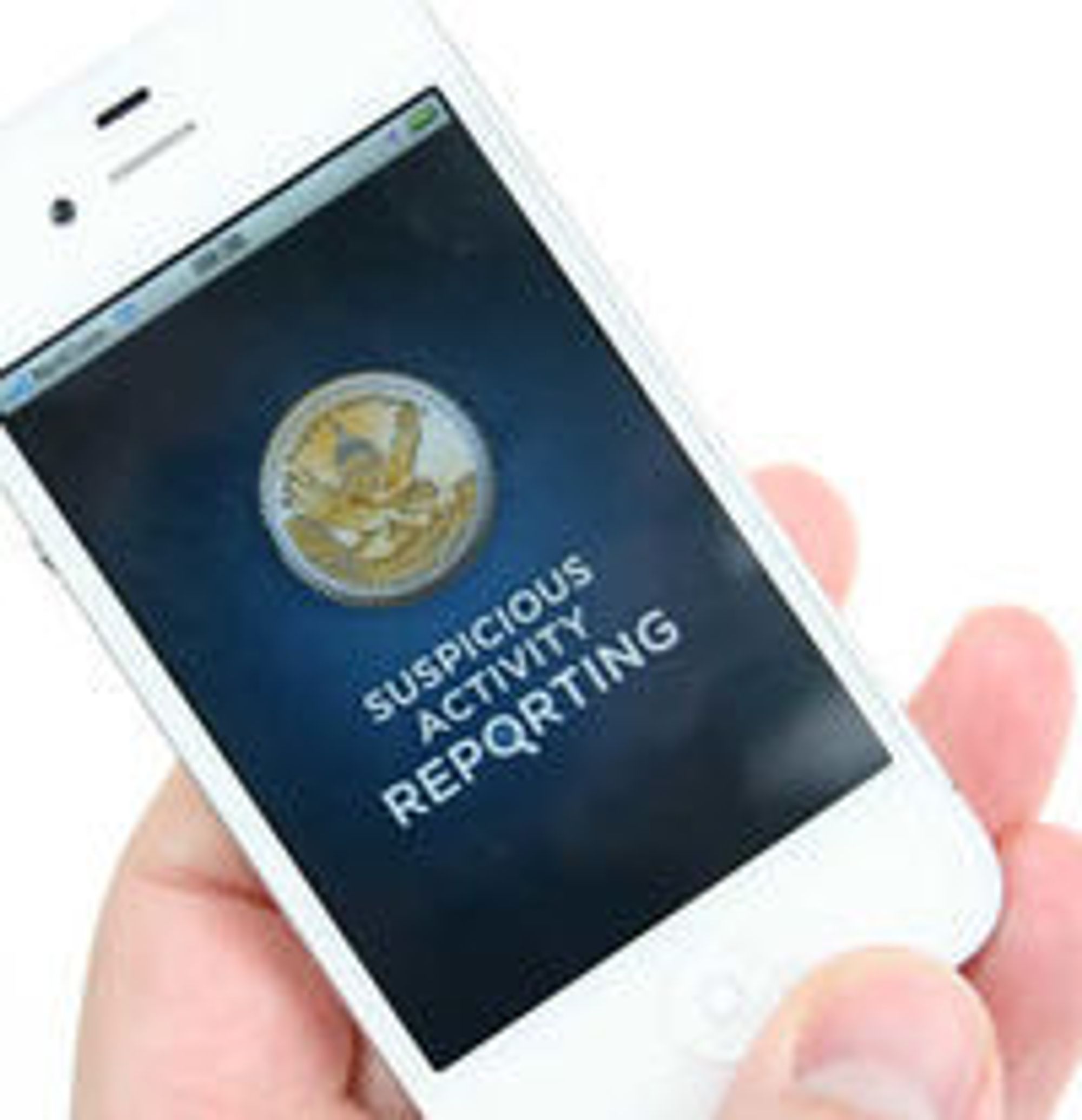 «Suspicious activity reporting»: I USA blir publikum nå oppfordret til å sende inn tips om mistenkelig atferd, blant annet via denne mobilappen utviklet av delstaten West Virginia.