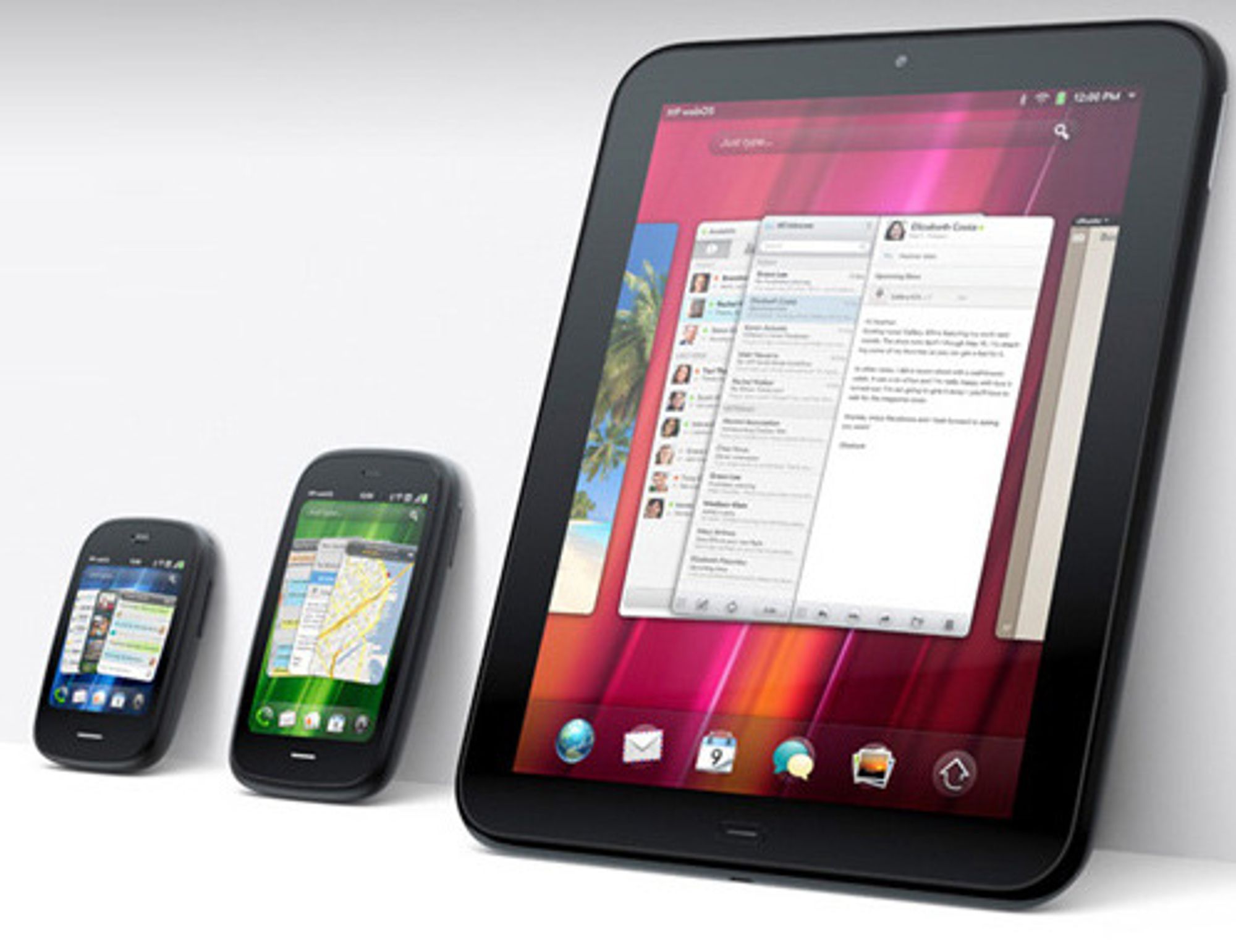HPs nye WebOS-enheter: Veer, Pre3 og TouchPad.