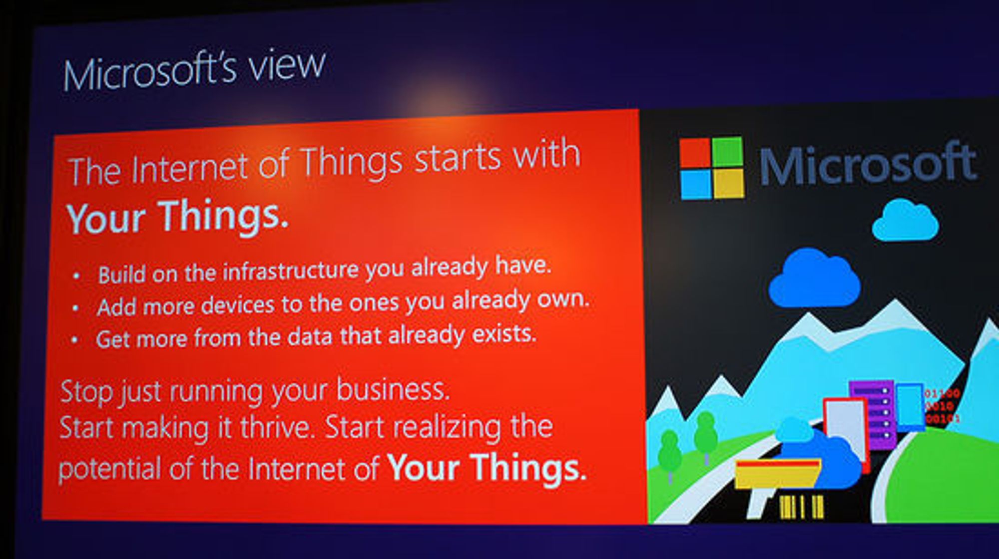 Det handler om dine ting først, sier Microsoft.