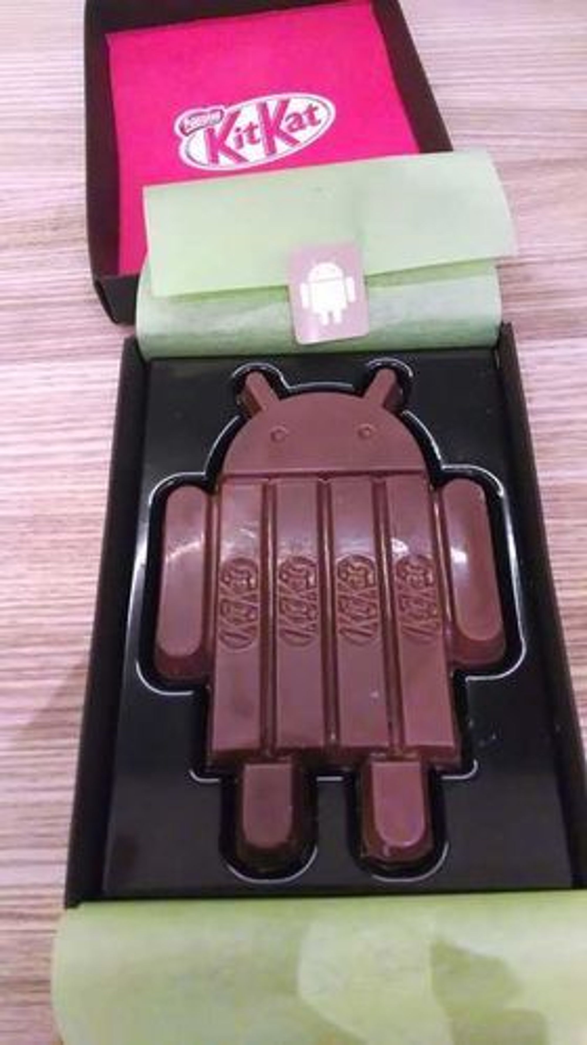 Android-utgaven av KitKat-sjokoladen.