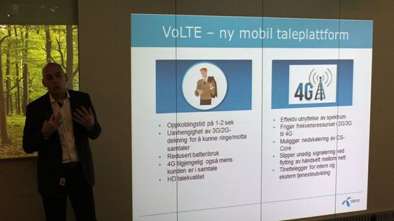 Brukerne vil merke fordelene med VoLTE, sier Telenors Bjørn Ivar Moen.