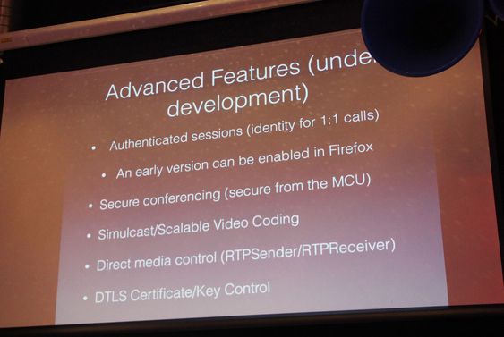Eksempler på kommende funksjonalitet i WebRTC.