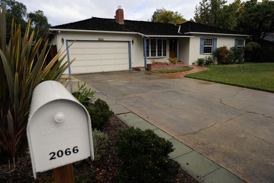 Garasjen hjemme hos foreldrene til Steve Jobs i Los Altos utenfor Cupertino.