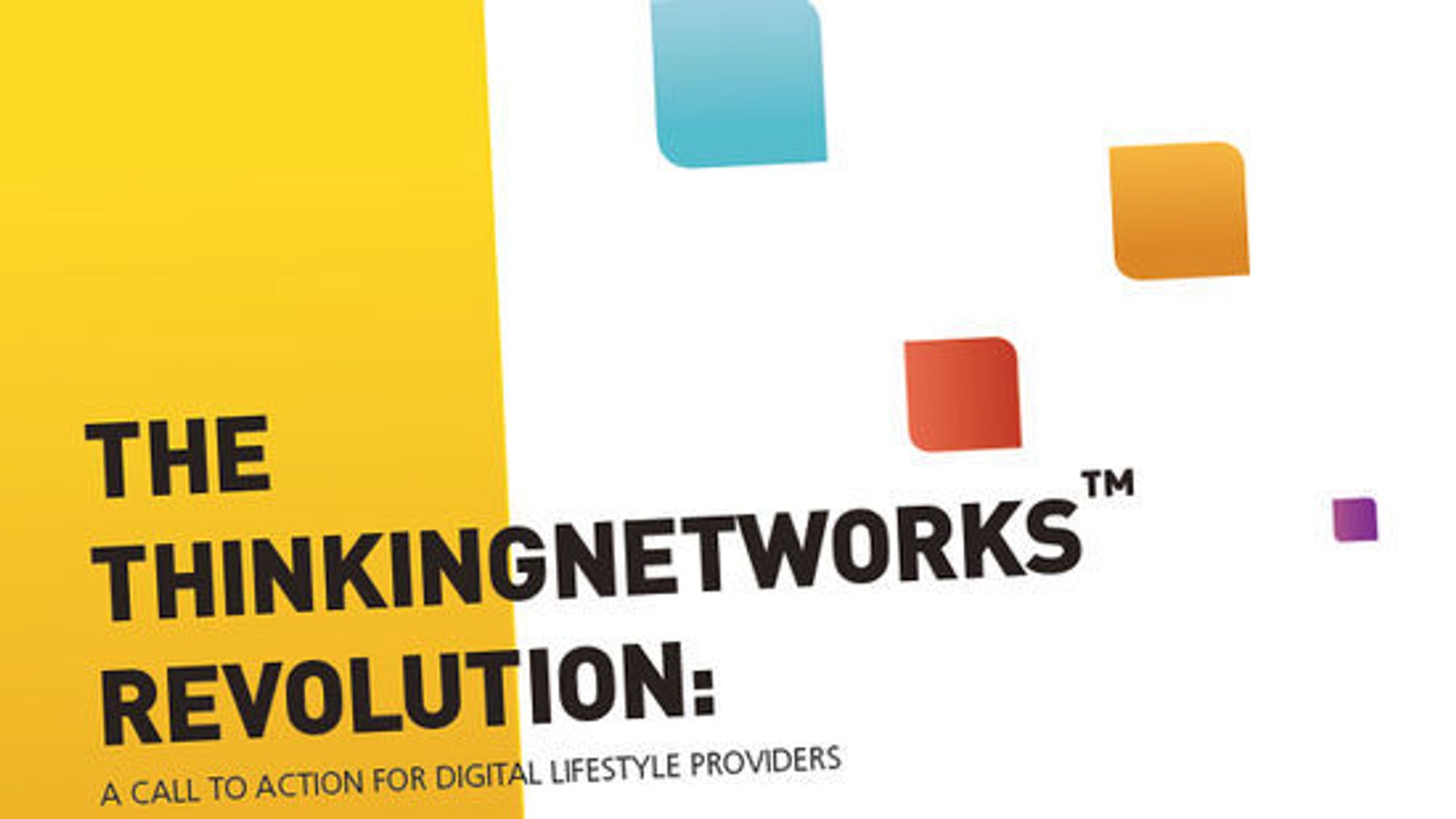 I hvitboken «The ThinkingNetworks Revolution» forklarer Tekelec hvordan mobiloperatører må omstille seg for å henge med i tiden.