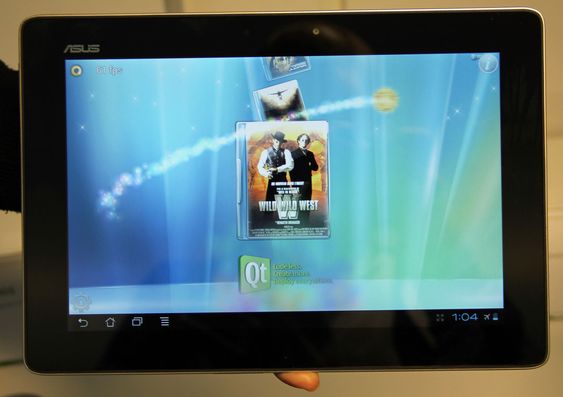 ... og på et Android-basert nettbrett fra Asus.