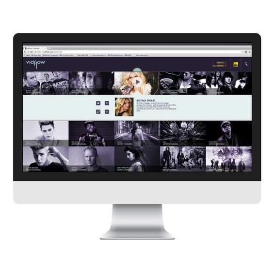 Webgrensesnittet til VidFlow.