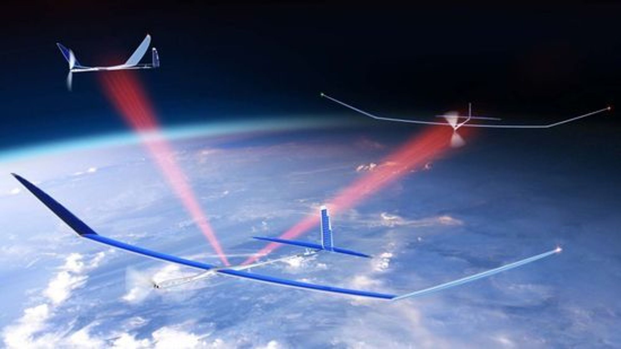 Lasersamband skal gjøre det mulig å fly dronene i formasjon.