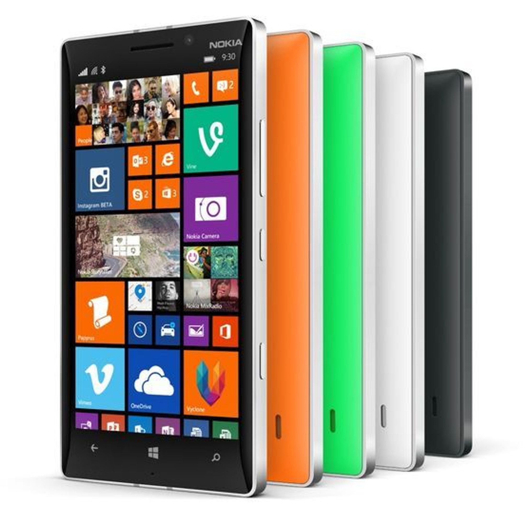 Windows Phone 8.1 er forhåndsinstallert.