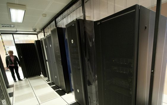 Serverrom, datarom i kjelleren på Brreg.
