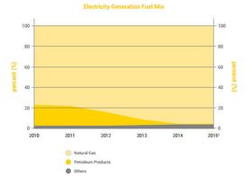 Singapores elektrisitet genereres nesten utelukkende av naturgass.