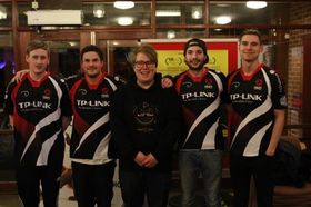 BX3-laget som spilte under Nordic Masters. Fra venstre: Håkon «hk0n» Kvande, Samuel «Zyppe» Martinsson, Michael «m1kkis» Sokki, Karl-William «kalle» Haraldsen og Steffen «phnien» Willumsen.