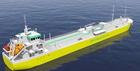 Frakteskip kan bygges om til LNG-bunkringsfartøy, drevet av LNG og med batteri for optimal driftsprofil.