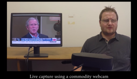 George W. Bush måtte også i ilden i demonstrasjonsvideoen.