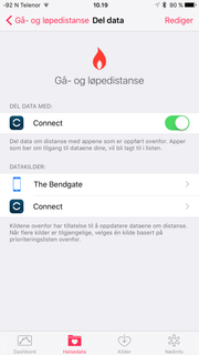 Hent inn data til Helse-appen med tredjeparts apper.