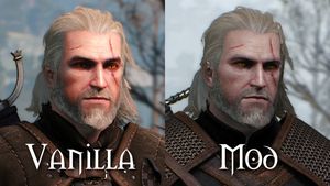 Geralt får et mer fremmed utseende.