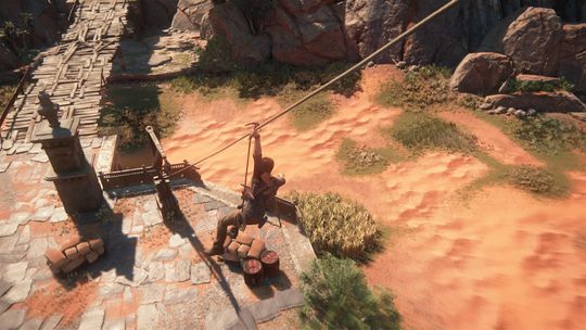 Entrehake og zipline byr på nye måter å håndtere både fiender og fjellvegger på.