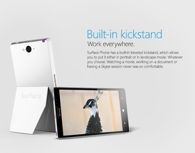 Konseptbilde. Vil Surface Phone få et slikt design?