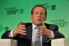 Den britiske kulturministeren, Ed Vaizey, annonserte IEGC under et toppmøte i e-sport, under London Games Festival. Her er han avbildet under teknologikonferansen TechCrunch.