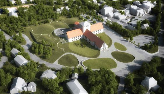 På andreplass kom forslaget Vikingetiden på ny av JAJA Architects/Coast studio. Juryen skriver at bidraget «med et lavmælt og organisk grep skaper et nytt museumslandskap over og under bakken tilpasset stedet og Arnebergs arkitektur».