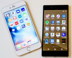 iPhone 6 Plus og Xperia Z5 Premium er nå å få i nøyaktig likt fargeutvalg.