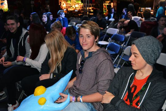 Håkon Solberg i myXMG (i midten) fra Gigacon 2015.