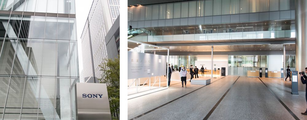 Det er imponerende dimensjoner på Sonys globale hovedkvarter her i Tokyo.