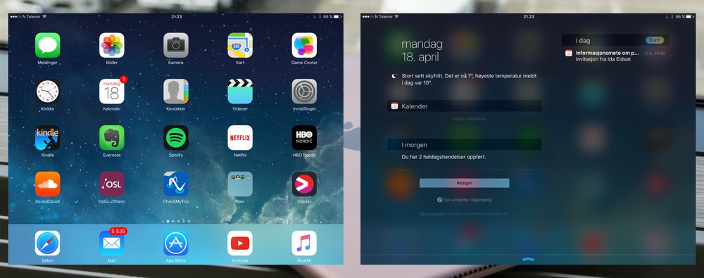 En iPad Pro er fortsatt en iPad. Menymessig betyr det på mange vis en forvokst iPhone. Og den har sine begrensninger for proffbruk. Blant annet mangler den et fullverdig filsystem, men ved hjelp av riktige apper, for eksempel Dropbox, kan man etter hvert klare seg noenlunde greit uten slike ting bygget inn.