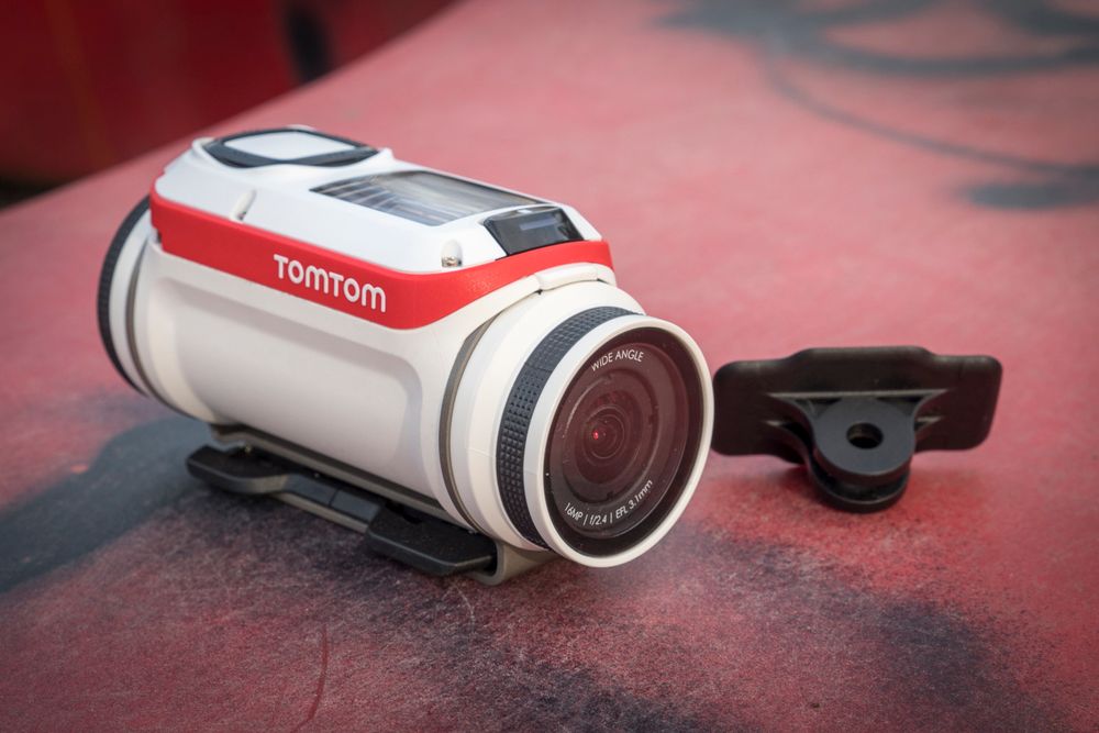 Det medfølgende GoPro-adapteret er en kjempefordel.