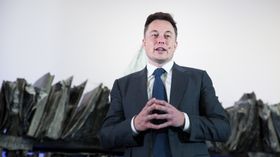 Elon Musk holdt foredrag under konferansen «Fremtidens transportløsninger» i Oslo i dag.