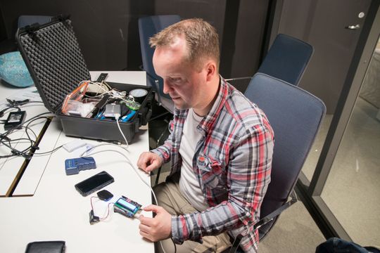 Denne kortleseren, en Arduino-enhet, ble brukt i eksempelet fra videoen.