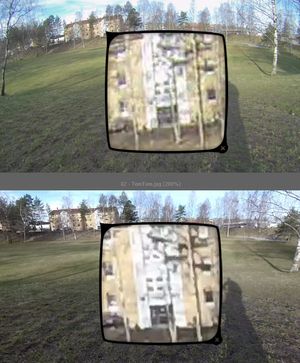 Ser du hvilket som er hva? TomTom Bandit er øverst, Garmin Virb XE er nederst. Klikk på bildet for å se de forstørrede områdene i høyere oppløsning.