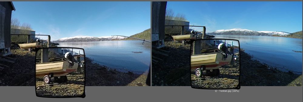 GoPro Hero4 Black til venstre, TomTom Bandit til høyre.