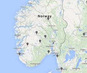 Teslas Destination Charger-nettverk er bygget ut på en håndfull hoteller i Sør-Norge.