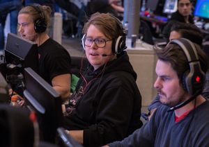 Michael «m1kkis» Sokki (midten) under Copenhagen Games 2016.