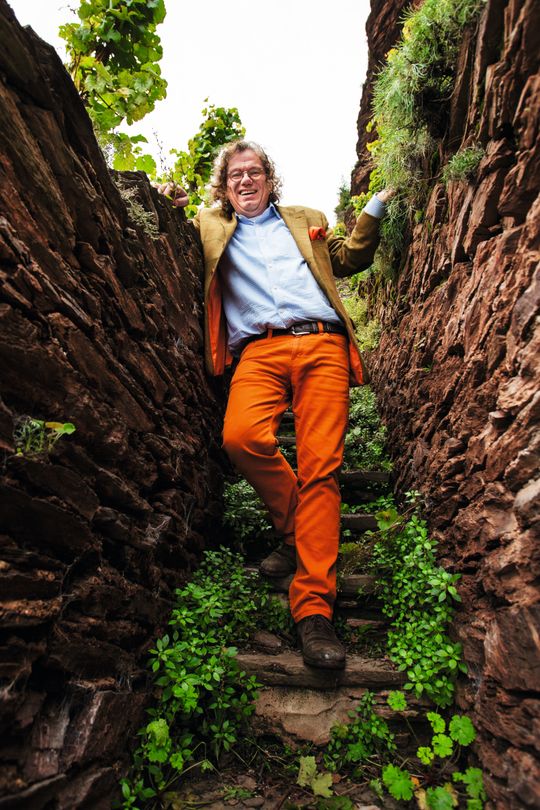 Ernst Loosen i vinmarken.