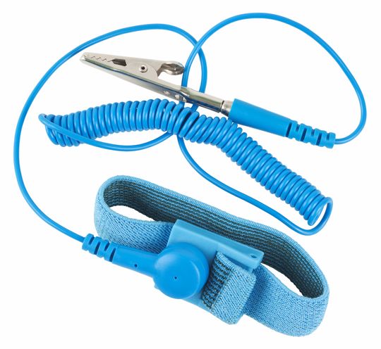 Antistatisk armbånd.