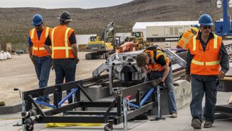 Hyperloop One har testet fremdriftssystemet bestående av lineære induksjonsmotorer.