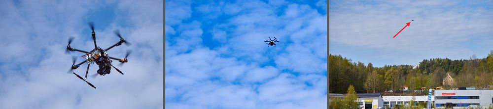 Dronene var kapable til å fly langt unna. Skikkelig langt.