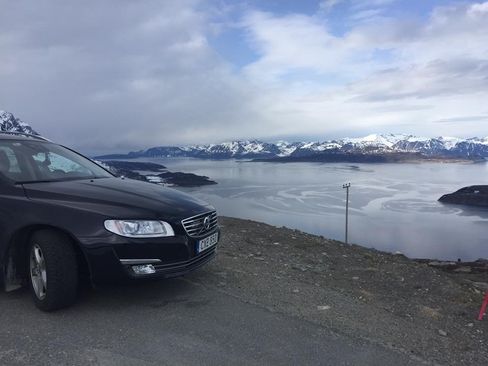 God utsikt fra Kvænangsfjellet. Her var Telia fire ganger raskere enn Telenor.
