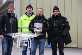 Droneforerne fikk opplæring i bruk av drone på kurs tidligere denne måneden.