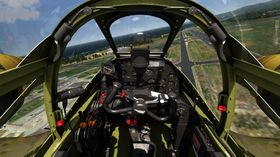 Detaljert cockpit.