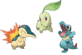 Den andre Pokémon-generasjonen (her representert av Cyndaquil, Chikorita og Totodile) ble lansert tidligere i år.